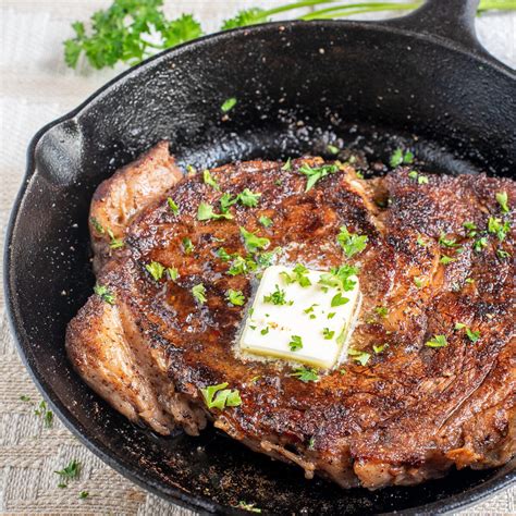can you eat raw steak|blackened ribeye on cast iron.